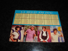 Carte postala - Calendar actori 1975 foto