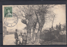 ORSOVA MILITARA CHEIUL DUNARII IN PORT TCV CIRCULATA 1930 foto