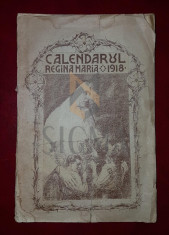 CALENDARUL REGINA MARIA, 1918 foto