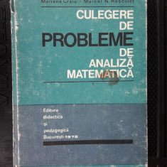 Culegere De Probleme De Analiza Matematica M. Craiu, M. N. Rosculet