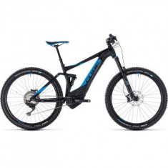 BICICLETA CUBE STEREO HYBRID 140 SL 500 27.5 Black Blue 2018 foto