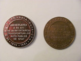 MMM - Lot 2 medalii diferite &quot;50 Ani de la Infiintarea Transporturilor Publice&quot;