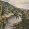 Vedere color, 96 x 145 mm, necirculata, valea Tarcaului, Regiunea Bacau