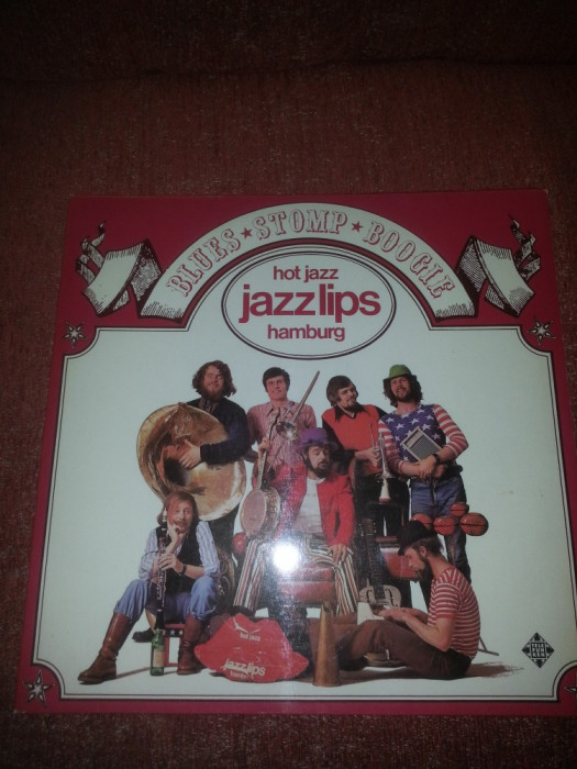 Hot Jazz-Jazz Lips Hamburg 2LP-Blues-Stomp-Boogie vinil Telefunken 1973 Ger