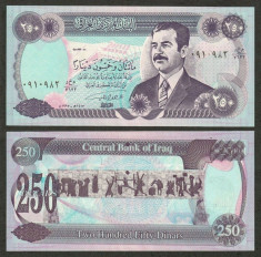 IRAK / IRAQ. 250 DINARI / DINARS 1995. SADDAM. UNC. foto