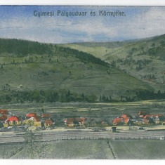 4026 - GHIMES, Bacau, railway, Romania - old postcard - used - 1909