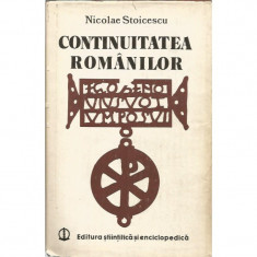 Continuitatea Romanilor - Nicolae Stoicescu foto