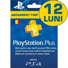 Playstation Plus Subscription Card Abonament 12 Luni Ro foto