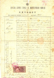 Z90 DOCUMENT VECHI -OFICIUL STAREI CIVILE AL MUNICIPIULUI BRAILA -EXTRACT 1905