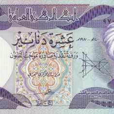 Bancnota Irak 10 Dinari 1980 - P71 UNC