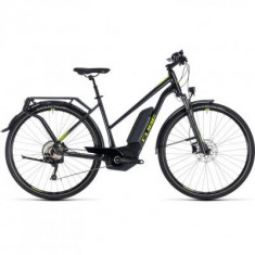 BICICLETA CUBE KATHMANDU HYBRID PRO 500 EASY ENTRY Iridium Green 2018 foto