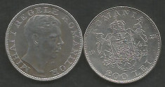 ROMANIA 200 LEI 1942 [1] Argint , XF+++ livrare in cartonas foto