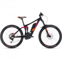 BICICLETA CUBE STING HYBRID 140 RACE 500 27.5 Black Berry 2018 foto