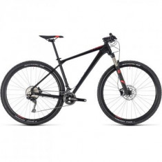 BICICLETA CUBE REACTION PRO Black Red 2018 foto