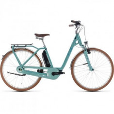 BICICLETA CUBE ELLY CRUISE HYBRID 500 EASY ENTRY Pistachio Blue 2018 foto