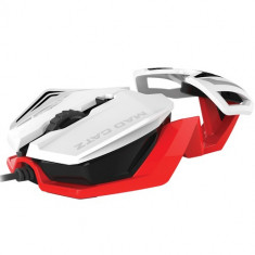 Mouse Mad Catz R.A.T. 1 WHITE-RED 3500 dpi, Optic, PixArt PMW3320, 6 Butoane, USB foto