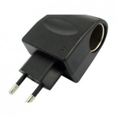 Adaptor priza auto incarcator 220V la 12V 500mAh foto