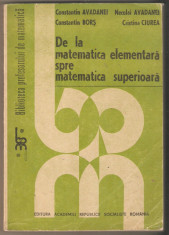 De la matematica elementara spre matematica superioara foto