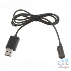 Cablu Incarcare Sony Xperia Z2 D6502 Magnetic USB Negru foto