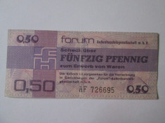 Rara! Germania Democrata 50 Pfennig 1979 schimb valutar foto