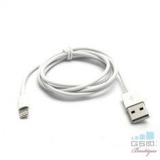 Cablu Incarcare Si Sincronizare Date iPhone 5 5s 5c 6 6 Plus 7 iPod Touch 8-Pin Lightning Alb foto