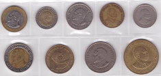 Kenya 1975-2010 - set 9 monede diferite, 3 bimetal foto