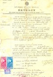 Z114 DOCUMENT VECHI-EXTRAS DIN REGISTRUL ACTELOR NASTERE, 1921-PETER SOBOLEVSCHI