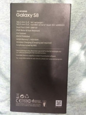 Samsung Galaxy S8-64 Gb-Midnight Black-Nou-Necodat-In Cutie Sigilat foto