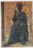 Bnk cp Vatican - Biserica San Pietro Statuia San Pietro - necirculata, Printata
