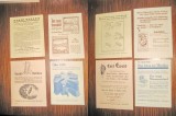 Set 4 Reclame hartie vechi. Radio-Uz caznic- Carti Stiinta.