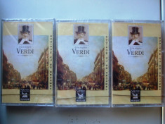 GIUSEPE VERDI , 3 CASETE AUDIO , SIGILATE ! foto