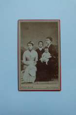 RARA TRANSILVANIA, FOTO BERKY DEZSO CDV, CA. 1875-1880, SATU MARE, SZATMARON foto