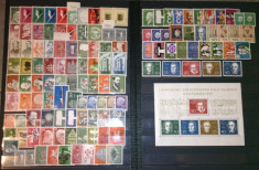 GERMANIA BUNDES 1955-1959-Seriile de timbre nestampilate 5 ani,stare perfecta foto