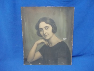FOTOGRAFIE VECHE PE CARTON , DEOSEBITA , FORMAT MARE , SEMNATA E. POPP foto