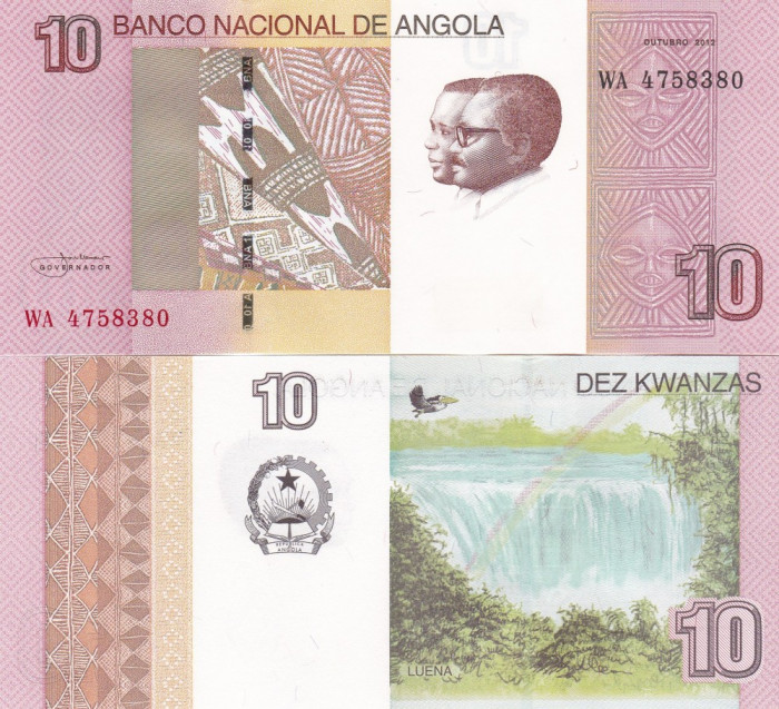 Angola 10 Kwanzas 2012 UNC