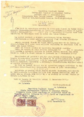 Z121DOCUMENT VECHI-ORDONANTA DE SEPARARE INTRE SOTII GALEA IN VEDEREA DIVORTULUI foto