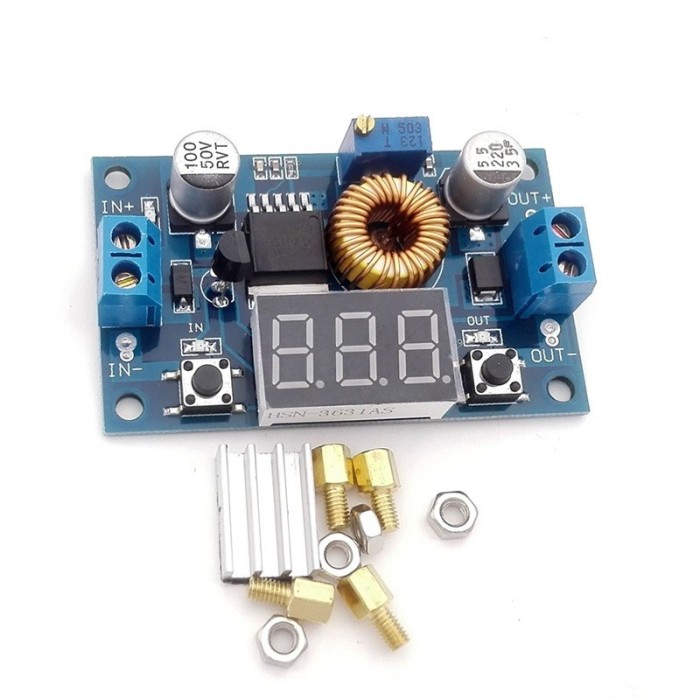 Modul sursa reglabila 1V-37V 5A XL4015E cu protectie temperatura si scurtcircuit foto mare Modul sursa reglabila 1V-37V 5A XL4015E cu protectie temperatura si scurtcircuit foto mare