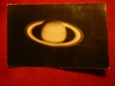 Ilustrata - Fotografie- Saturn- Observator Pic-du Midi- Franta,cu stamp.speciala foto