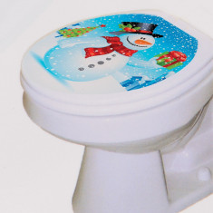 Decoratiune toaleta snow man foto