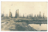4202 - BAICOI, Prahova, oil wells - old postcard, real PHOTO - used, Circulata, Fotografie