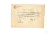 Document Vechi Braila 1949: Asociatia Transporturi, Carutasi, Port - Adeverinta Muncitor Port Sectia Carutasi, Scoala Tehnica Administratie Economica