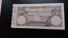 bancnote romanesti 100000lei mai 1947 mai rara foto