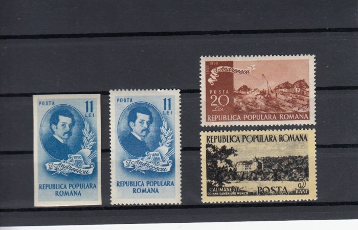 ROMANIA 1950 LP 262 CENTENARUL NASTERII LUI I. ANDREESCU SERIE MNH ROMANIA 1950 LP 262 CENTENARUL NASTERII LUI I. ANDREESCU SERIE MNH