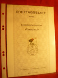 Carton prezentare speciala Ersttag - Pt.protectia animalelor 1981 RFG