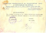 Z159 DOCUMENT VECHI -ASOCIATIA PROF. DE TRANSP. ,,HIPO&quot; A CARUTASILOR DIN BRAILA