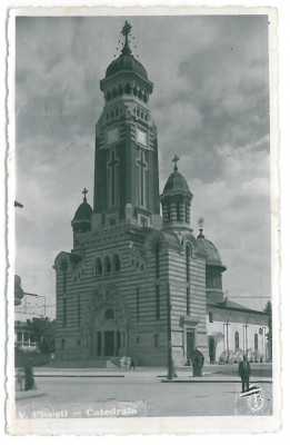 4203 - PLOIESTI, Cathedral - old postcard, real PHOTO - used - 1939 foto