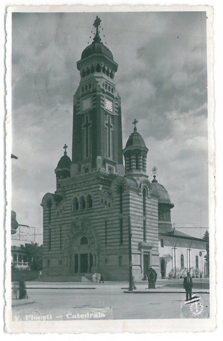 4203 - PLOIESTI, Cathedral - old postcard, real PHOTO - used - 1939