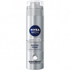 Spuma de ras NIVEA MEN Silver Protect 81371, 200ml foto