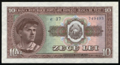 y331 ROMANIA 10 LEI 1952 serie albastra UNC NECIRCULATA foto