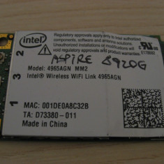 Placa wireless Acer Aspire 8920g, Intel Wireless WiFi 4965AGN MM2